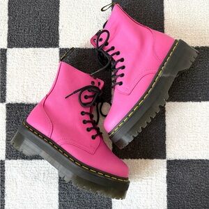 Dr. Martens Pink Jadon Platform Boots